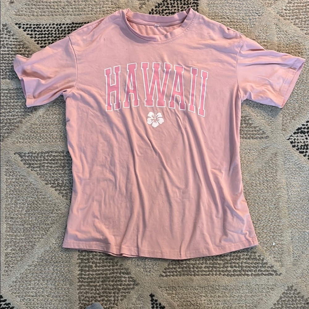 Pink Hawaii Graphic T-Shirt